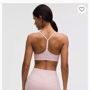 lululemon athletica Light Pink Racerback Sports Bra